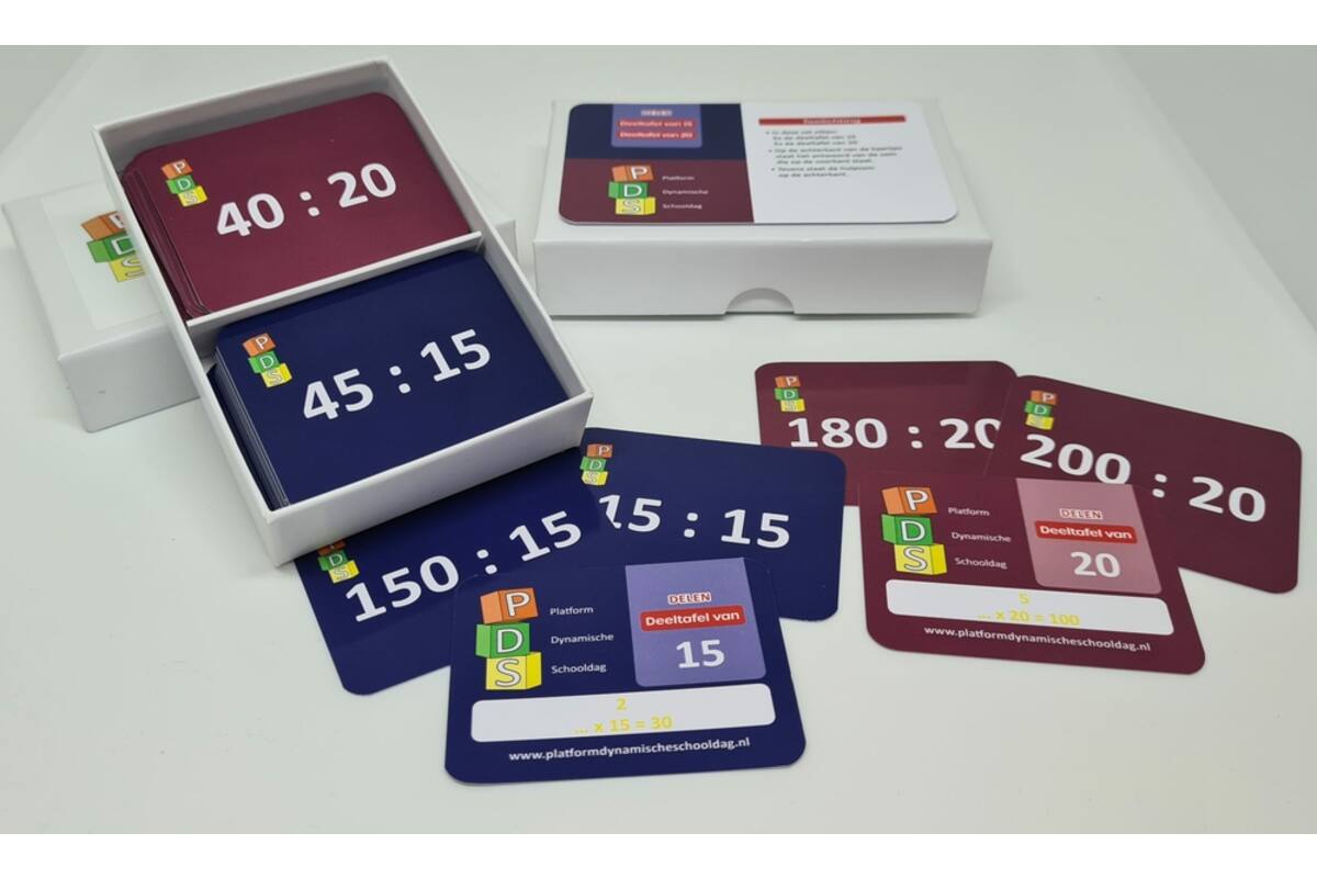 Dynamische schooldag Bewegend leren Box 4 Deelkaartjes