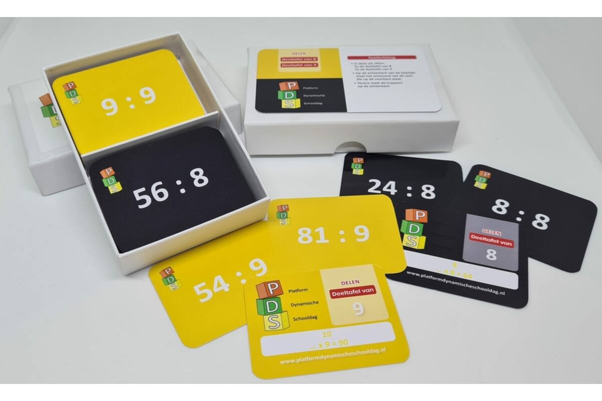 Dynamische schooldag Bewegend leren Box 4 Deelkaartjes