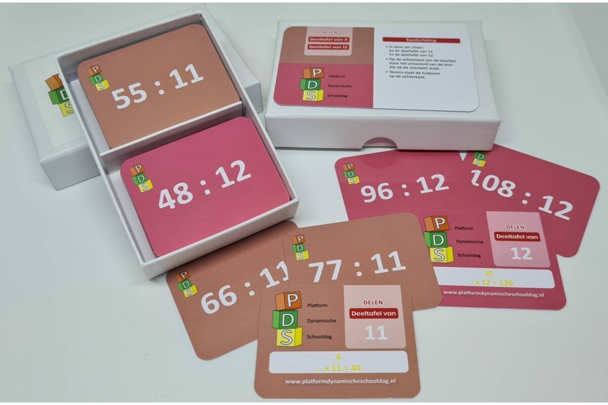Dynamische schooldag Bewegend leren Box 4 Deelkaartjes