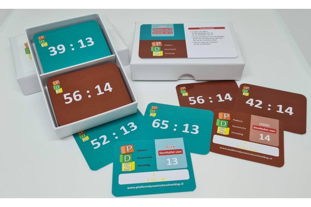 Dynamische schooldag Bewegend leren Box 4 Deelkaartjes