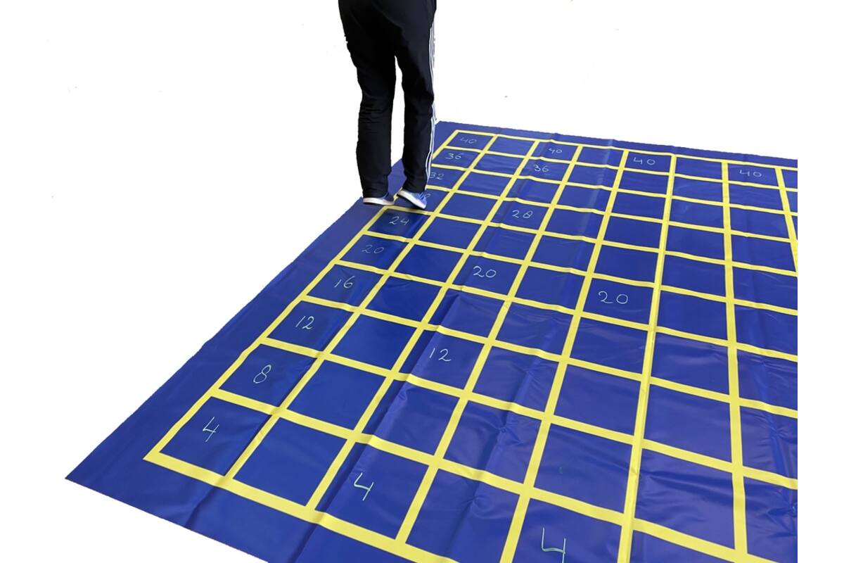 Dynamische schooldag Bewegend leren Mat 6 100-veld