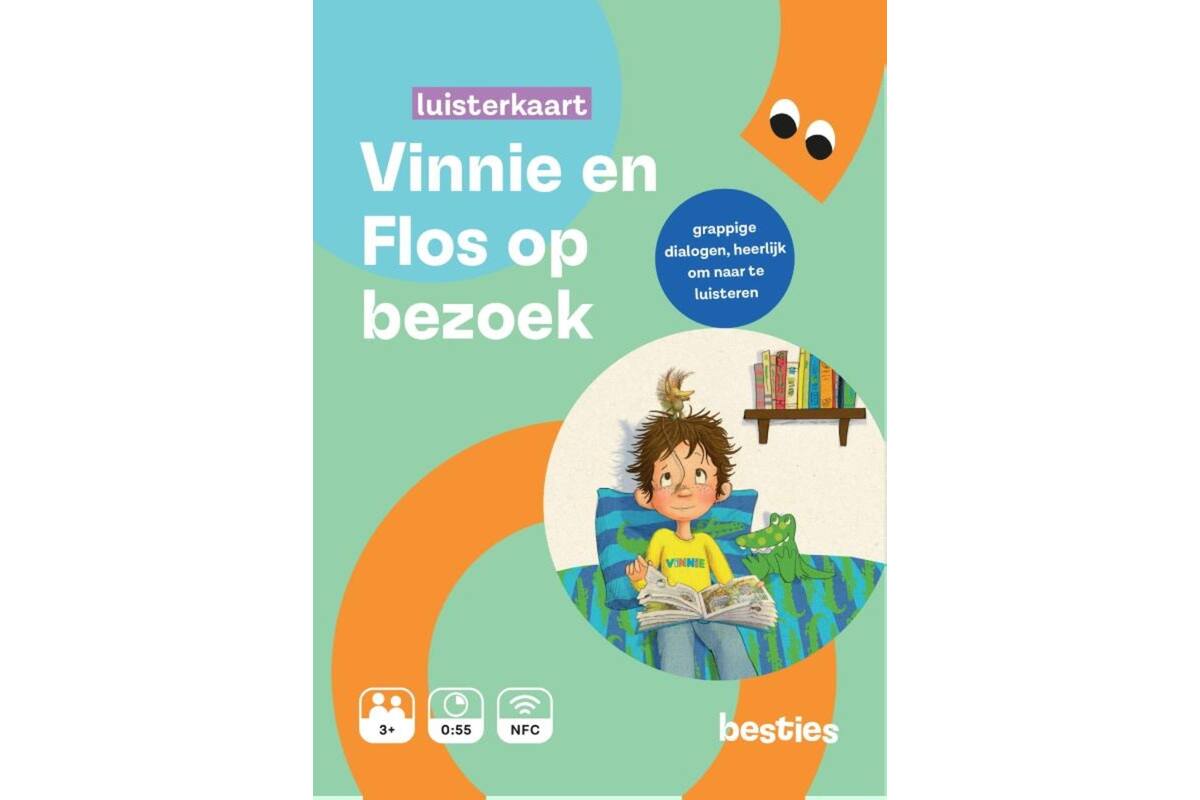 Besties luisterkaart - Vinnie en Flos op bezoek