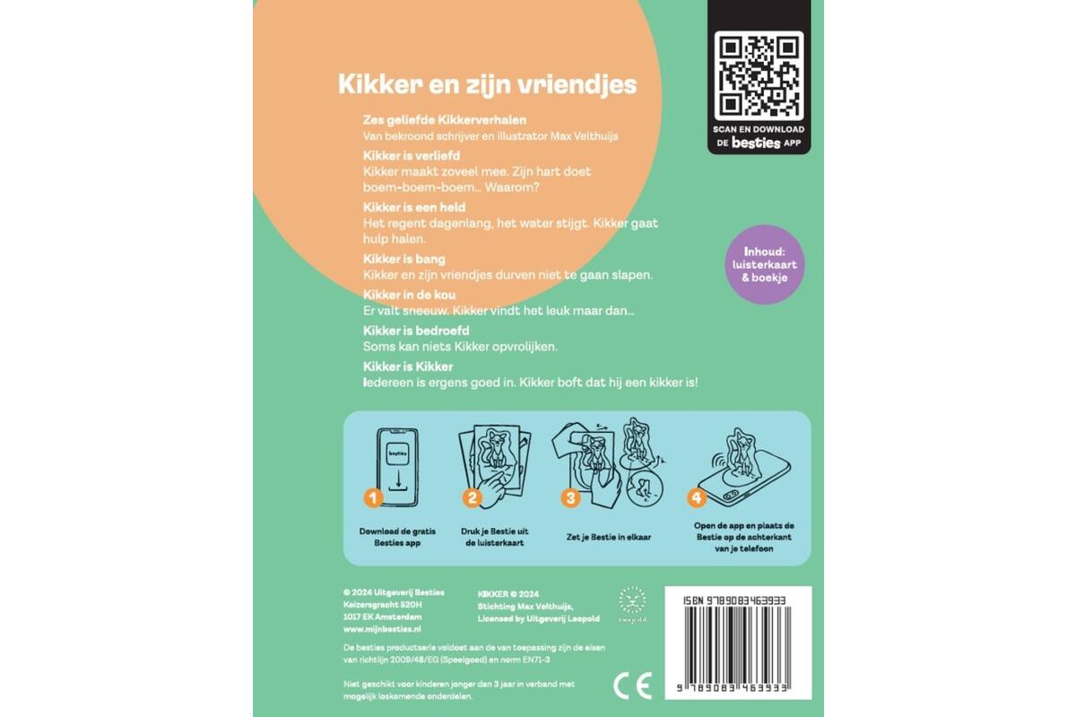 Besties luisterkaart - Kikker en zijn vriendjes