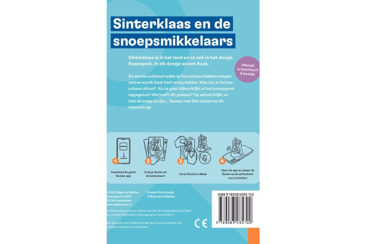 Besties luisterkaart - Sinterklaas en de snoepsmikkelaars