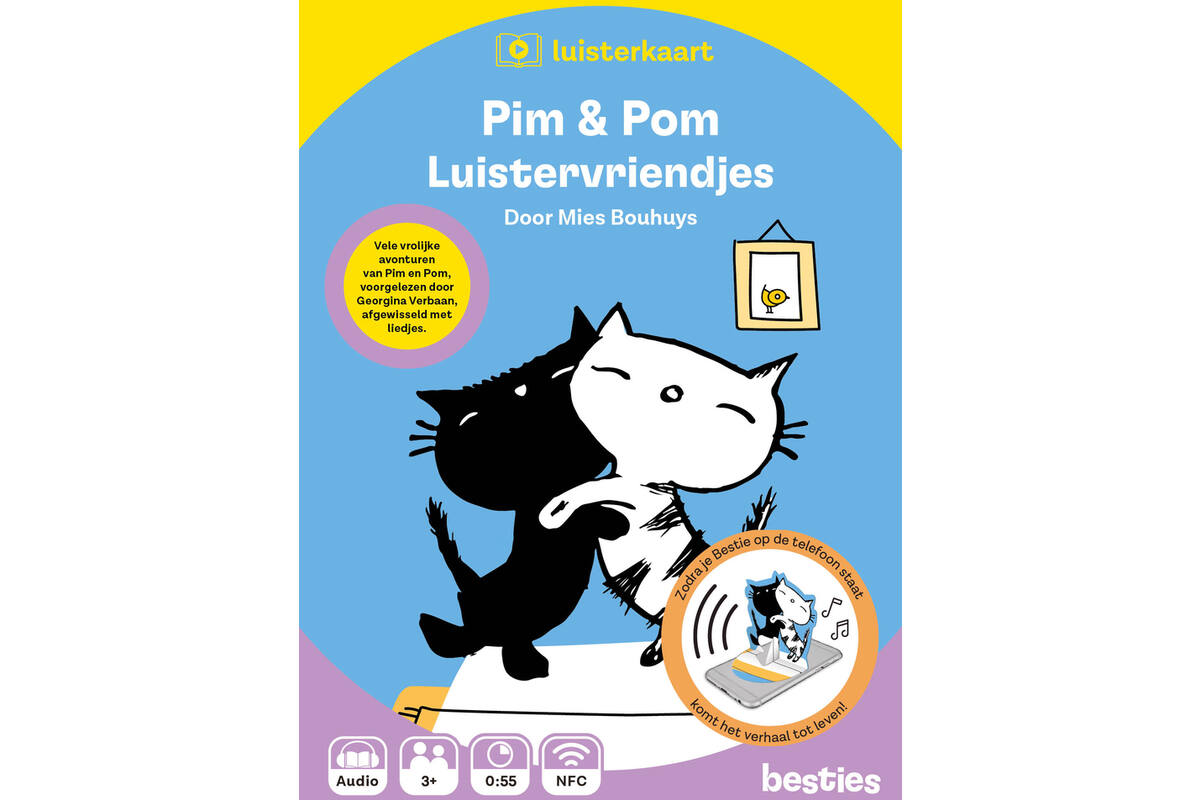 Besties luisterkaart - Pim & Pom - Luistervriendjes