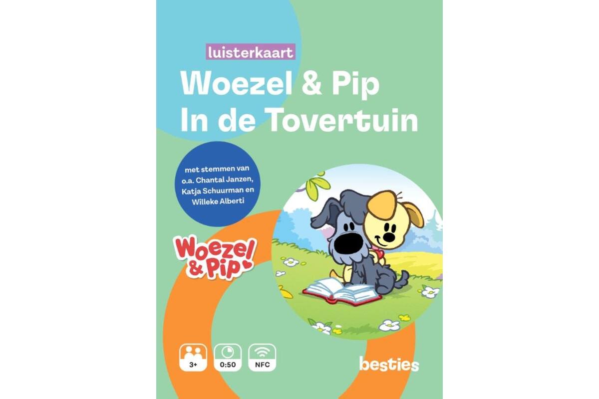Besties luisterkaart - Woezel en Pip - In de tovertuin