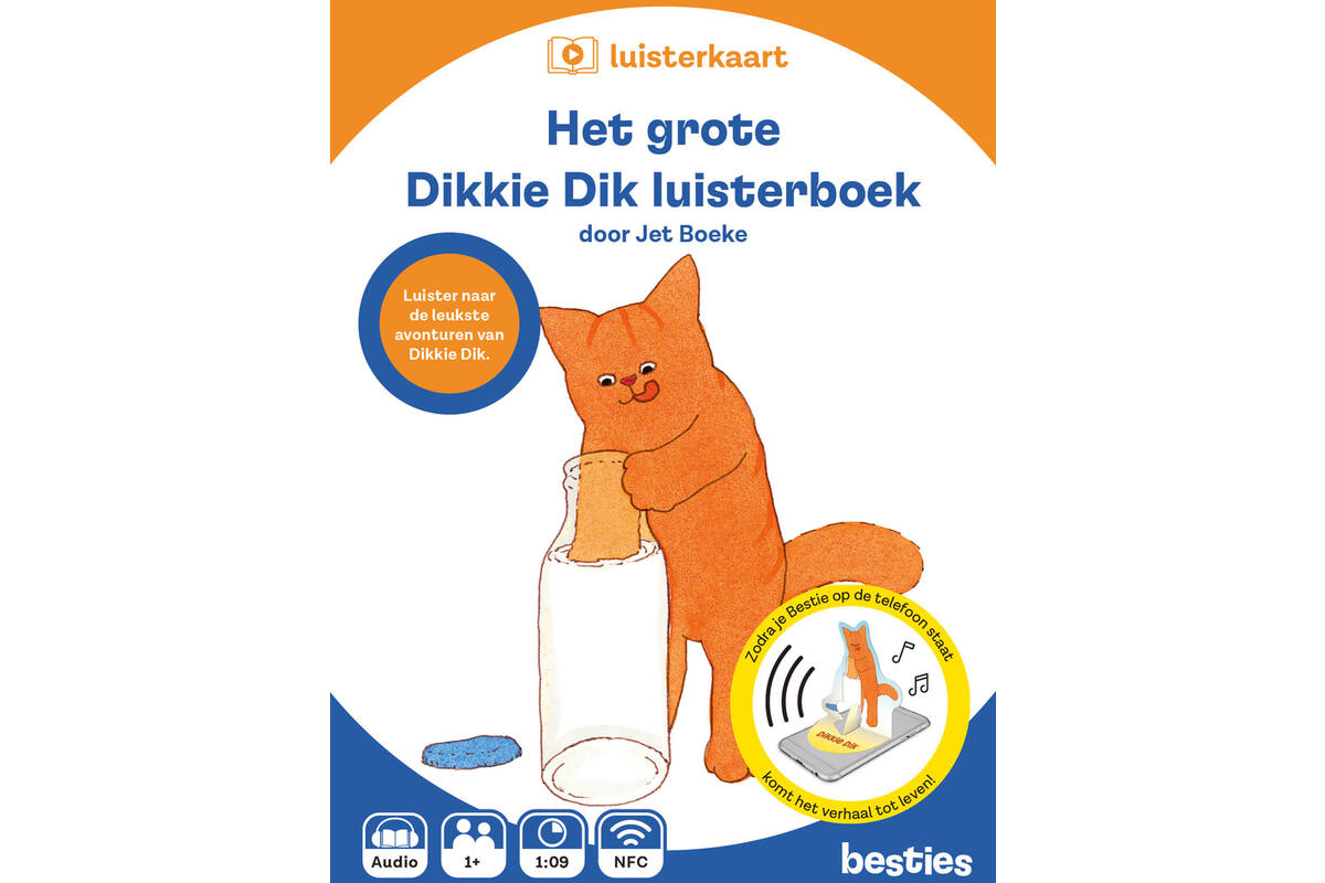 Besties luisterkaart - Het grote Dikkie Dik luisterboek