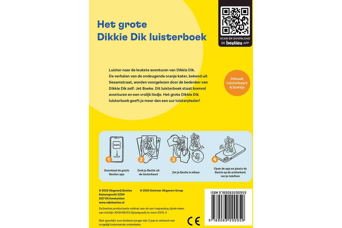 Besties luisterkaart - Het grote Dikkie Dik luisterboek
