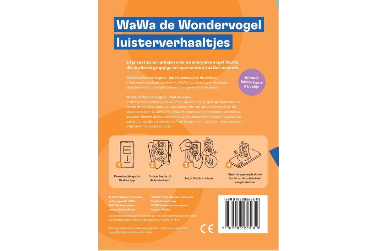 Besties luisterkaart - WaWa de Wondervogel