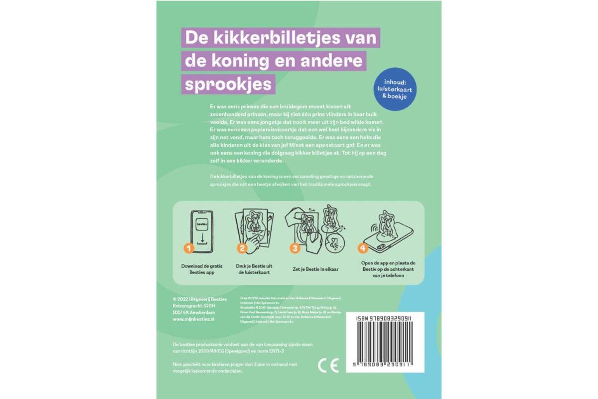 Besties luisterkaart - De kikkerbilletjes van de koning en sprookjes