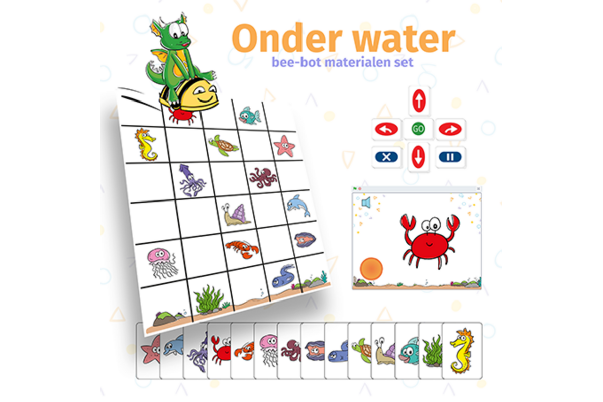 Delta.school (Delta de Draak) Bee-Bot materialenset onder water