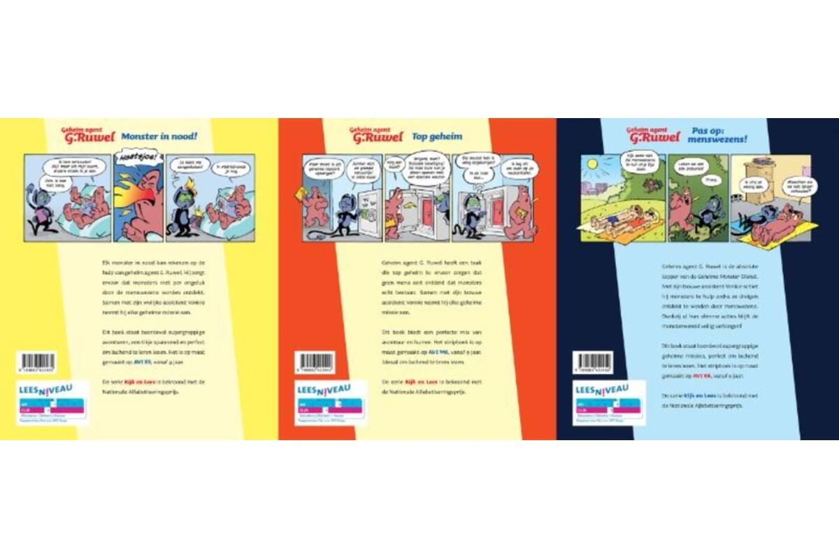 Kijk en Lees - AVI leespakket GROEP 6 - Geheim agent G. Ruwel E5/M6/E6