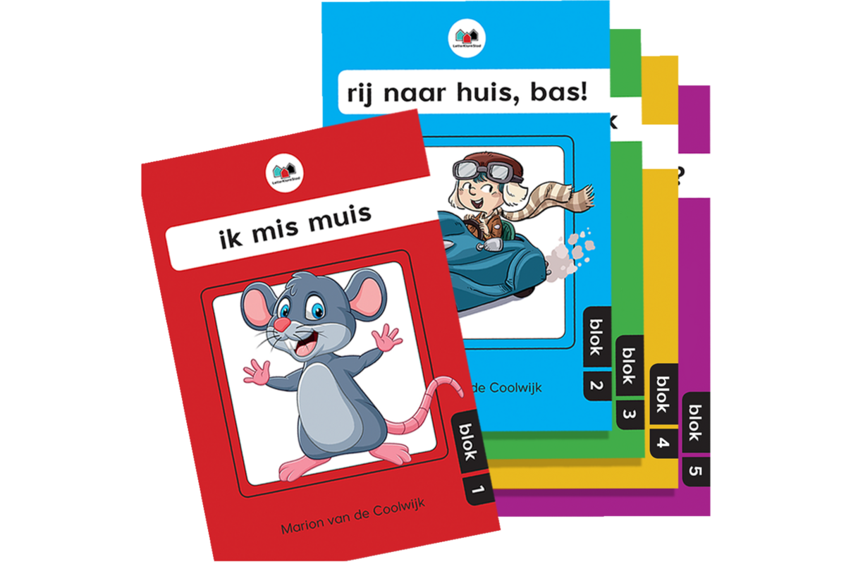 LetterKlankStad pakket leesboek 1 t/m 5