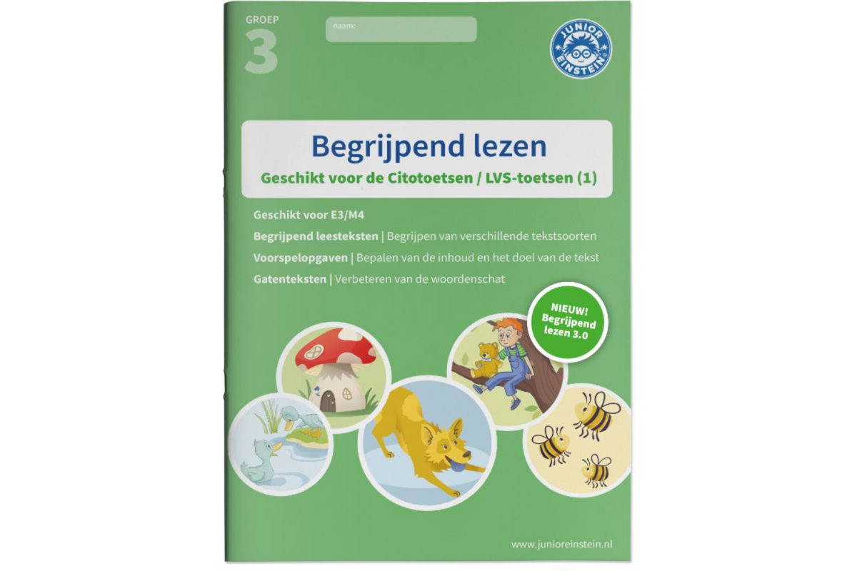 Begrijpend lezen oefenboek - Deel 1 - groep 3 - E3/M4 - Cito 3.0