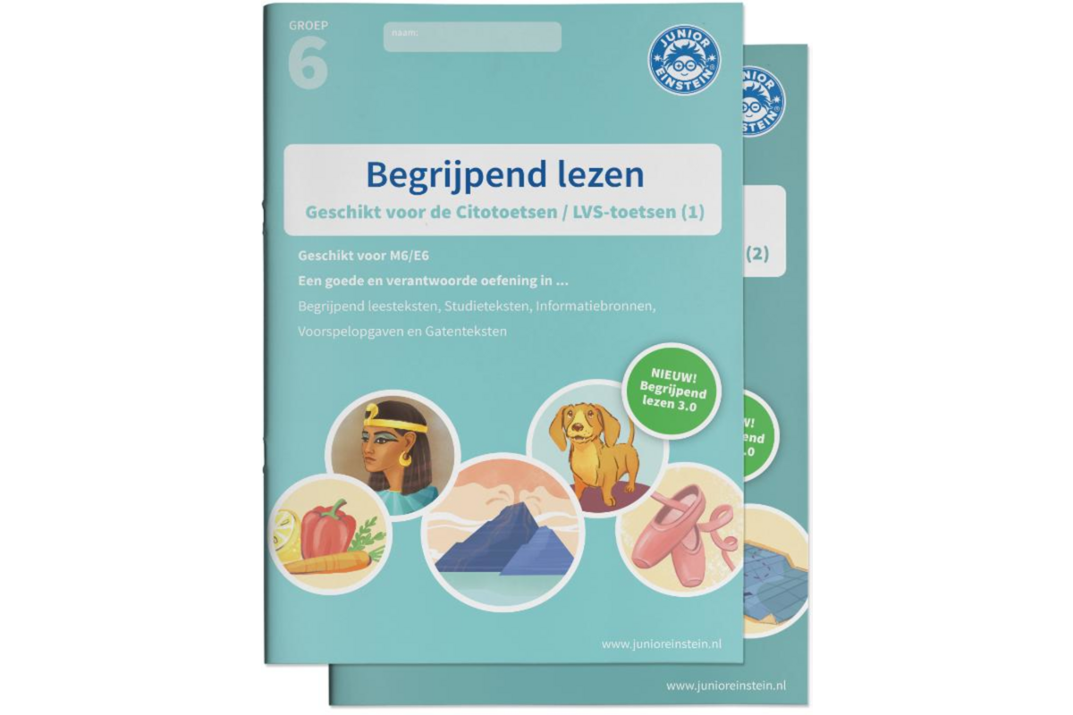Begrijpend lezen oefenboeken- Deel 1 en 2 - Groep 6 - M6/E6 - 3.0