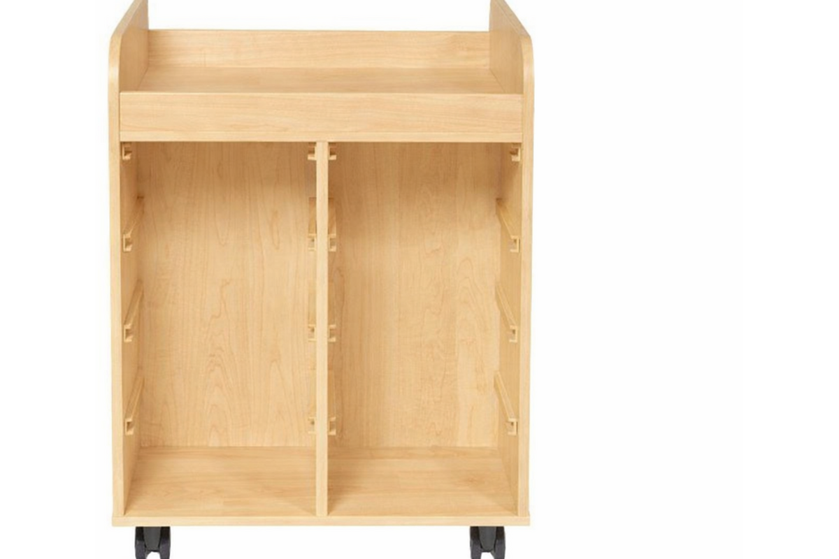 Steamkast hoog 94,7 x 89 x 70,6 cm, ahorn incl. wielen, excl. laden