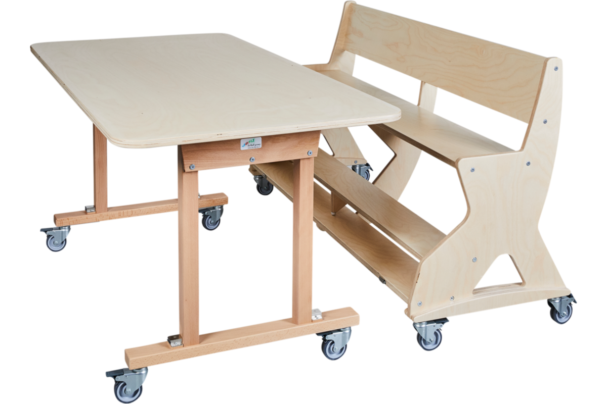 Zitbank Flex 150 cm HPL toplaag ahorn