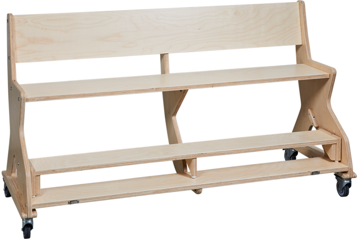 Zitbank Flex 180 cm HPL toplaag ahorn