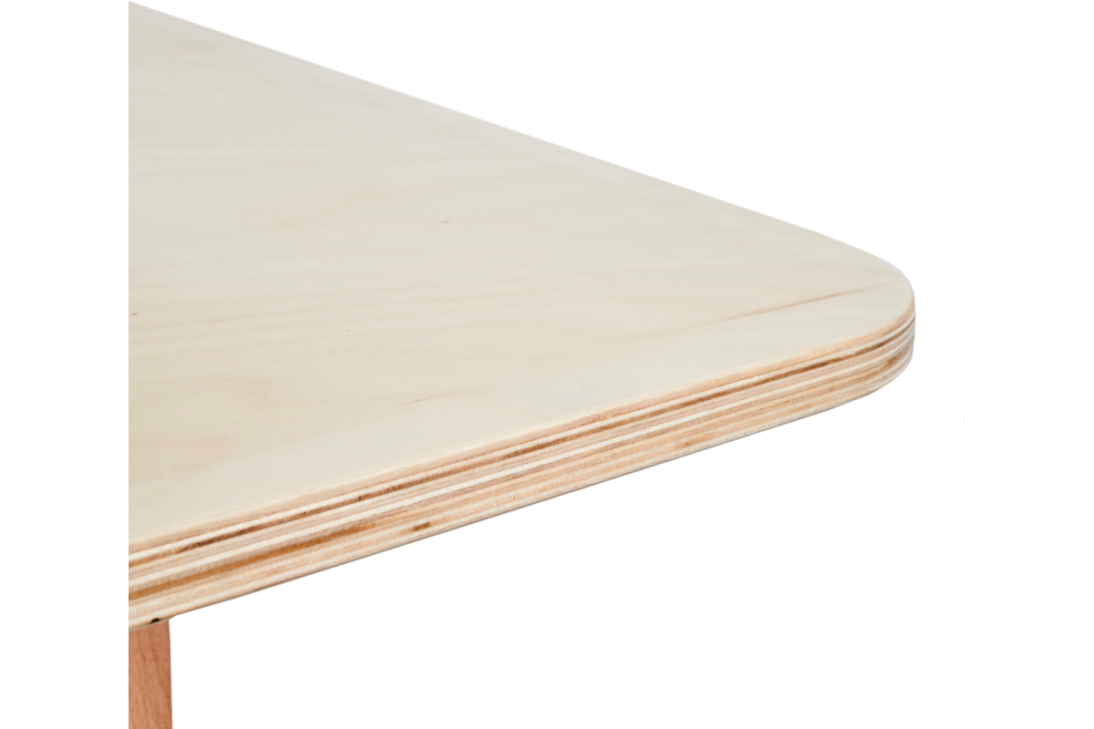 Tafel Flex 150 HPL toplaag Ahorn, 150 x 80 cm , met rechte poten