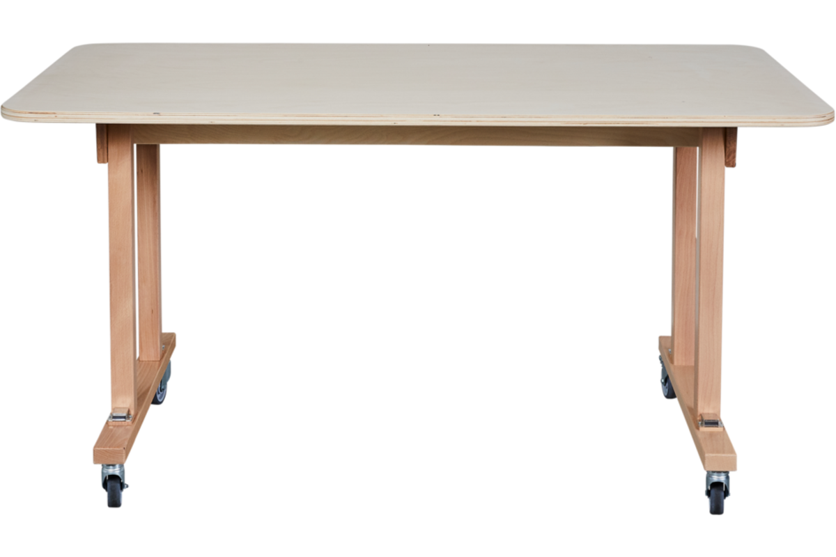 Tafel Flex 150 HPL toplaag Ahorn, 150 x 80 cm , met rechte poten