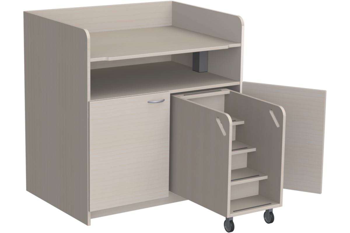 Aankleedtafel Standard 100 ahorn trap rechts