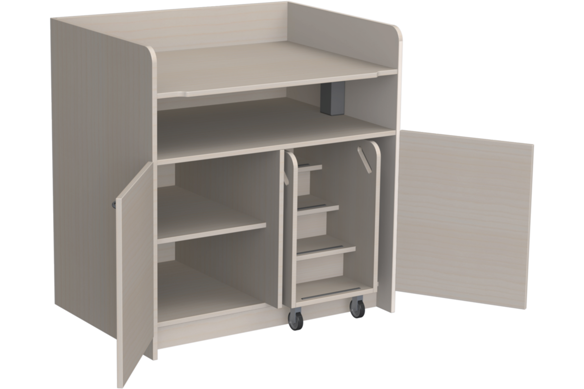 Aankleedtafel Standard 100 ahorn trap rechts