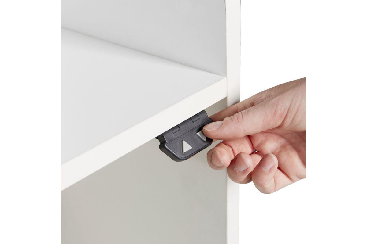 Aankleedtafel Standard 120 wit trap links