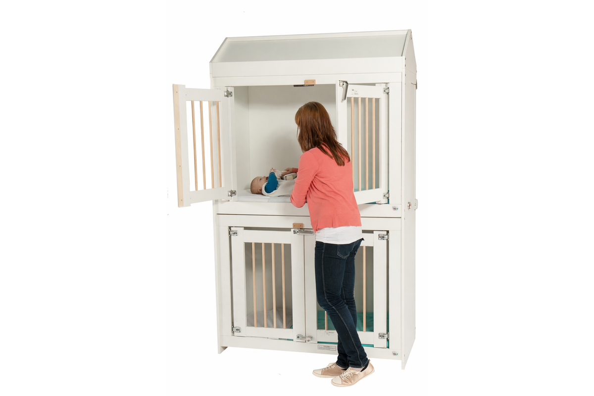 Bed Standard DUO slaper wit incl. puntdak