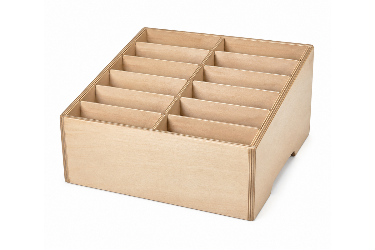 Houder voor 12 telefoons, formaat 110x220x180mm