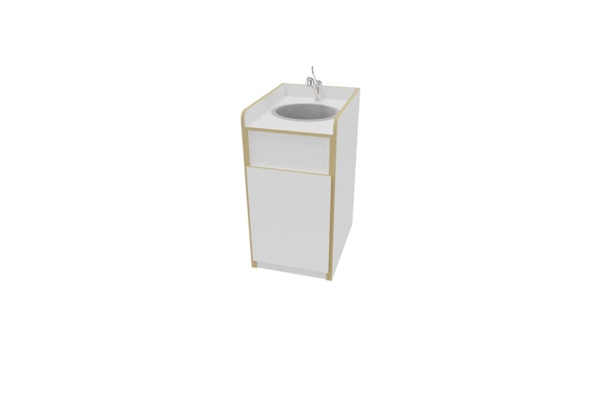 Wasbakunit Flex+ wit 53,6 cm