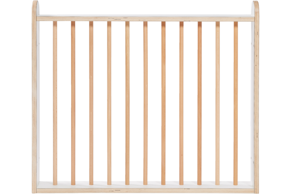Grondboxelement | Wit, 90 cm, recht