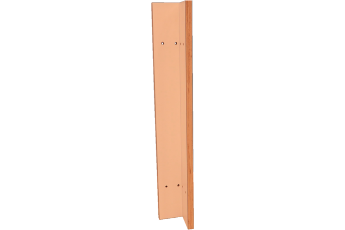 Grondboxelement | Wit, 10 cm, hoekprofiel 90 graden