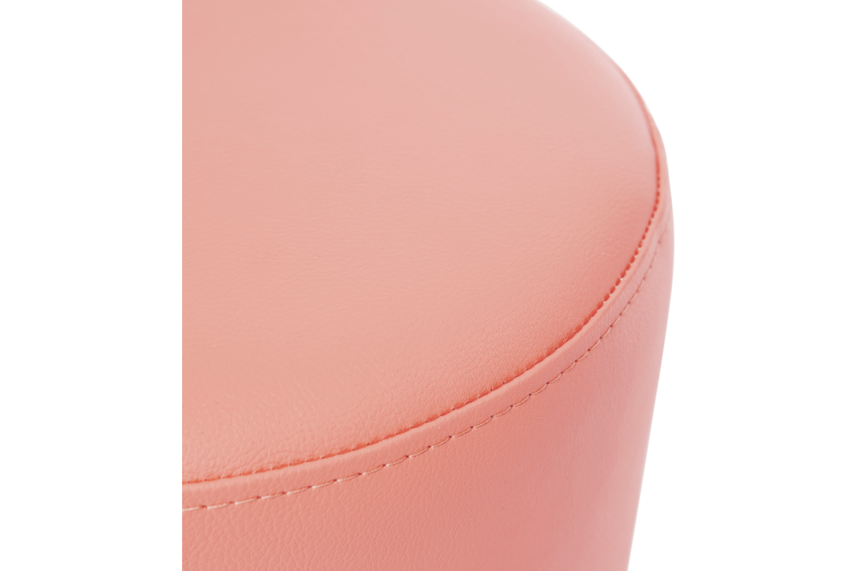 Poefje Robbie 26 cm hoog Ø 30 cm, stof 8x 32M3256 trend zachtroze