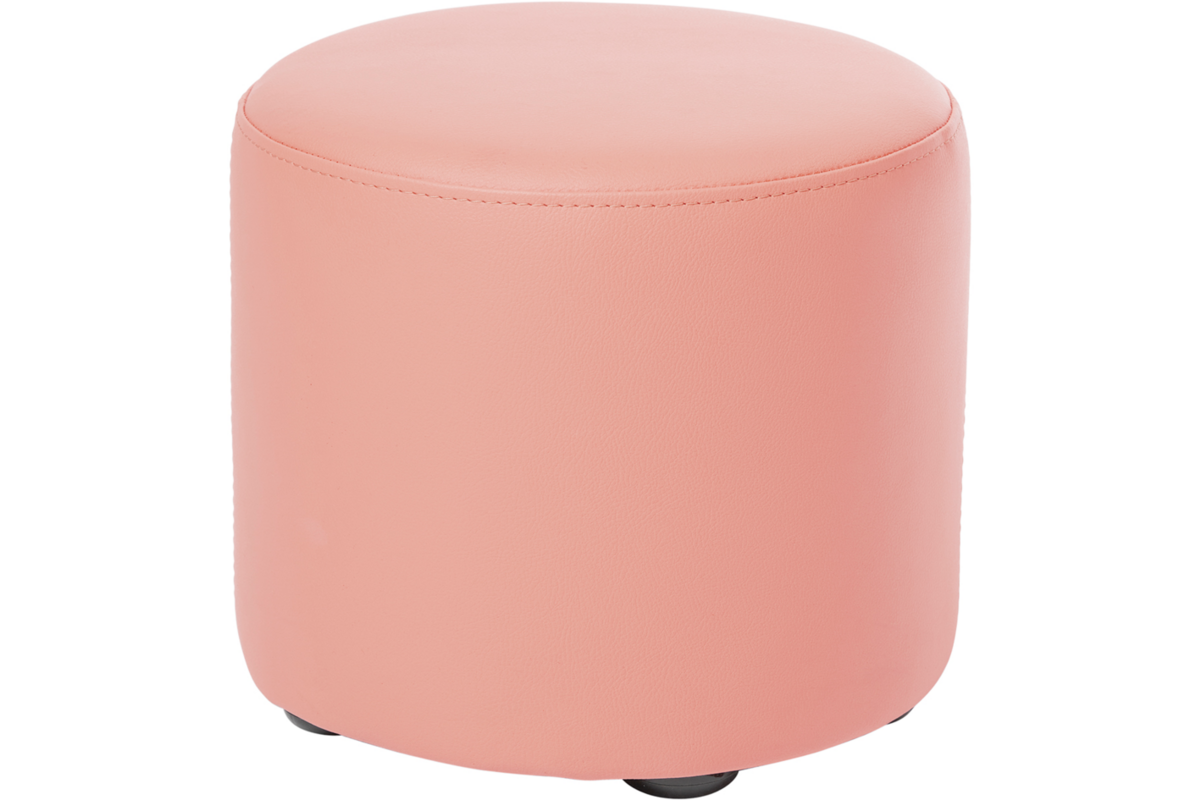 Poefje Robbie 26 cm hoog Ø 30 cm, stof 8x 32M3256 trend zachtroze