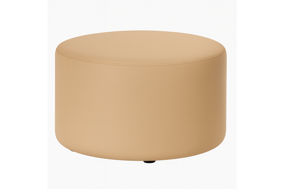 Poefje Robbie 45 cm hoog, Ø 70cm, stof 8x 32M1241 classic beige