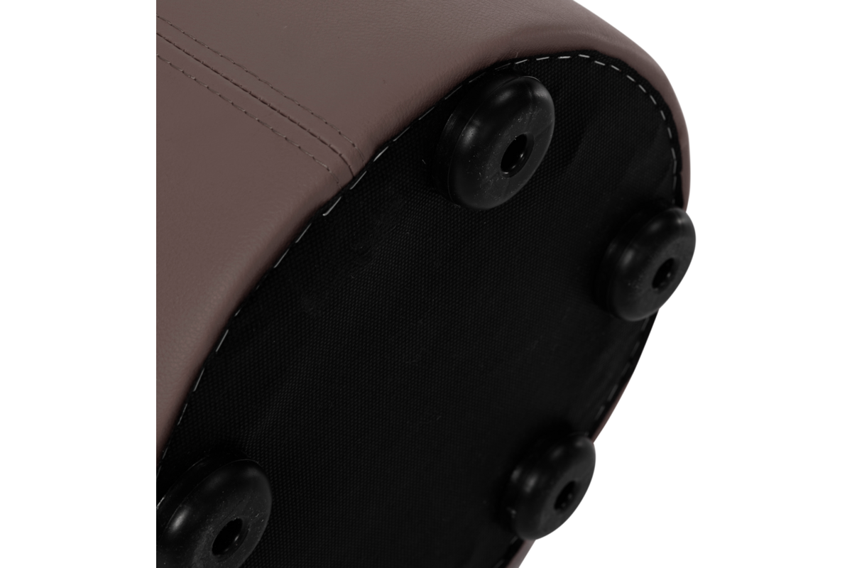 Poefje Robbie 26 cm hoog Ø 30 cm, stof 7x 32M2793 classic lever (bruin)
