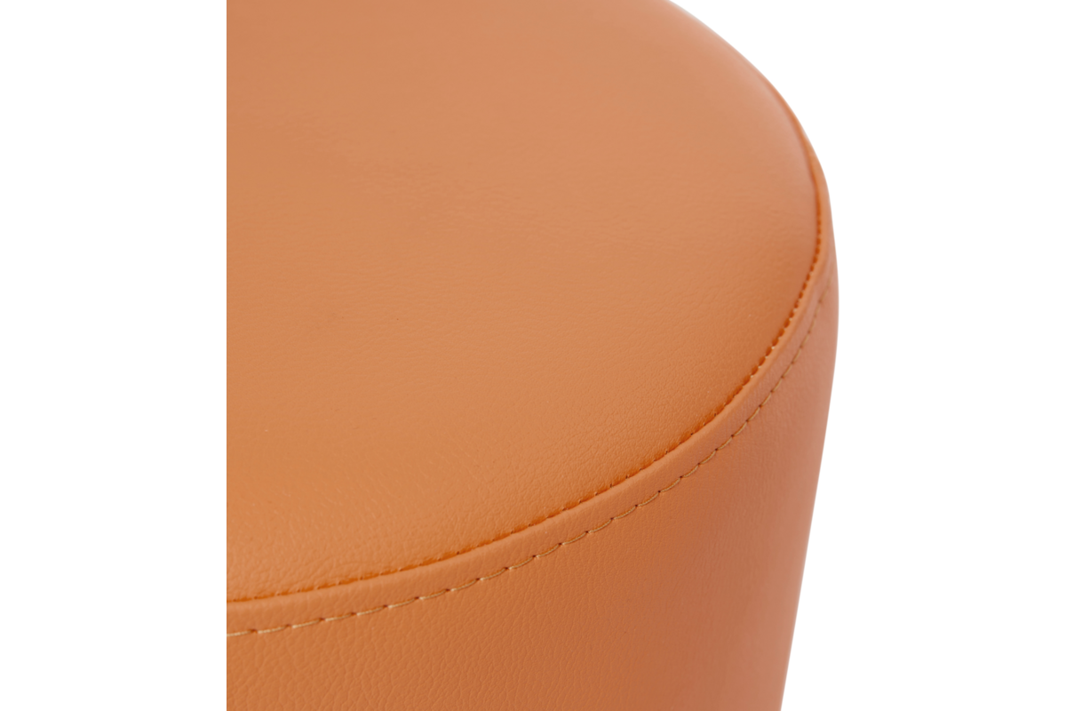 Poefje Robbie 26 cm hoog Ø 30 cm, stof 8x 32M1755 trend oranje