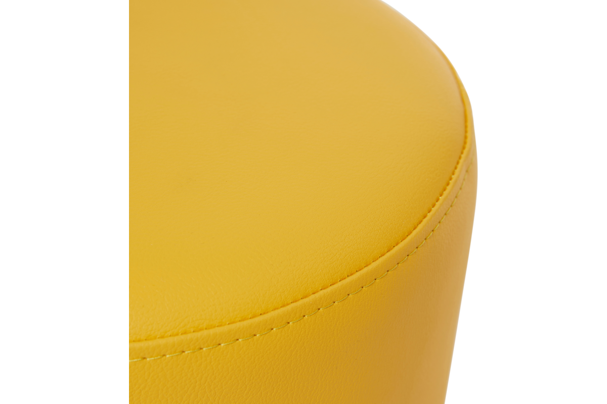 Poefje Robbie 26 cm hoog Ø 30 cm, stof 8x 32M2388 trend geel