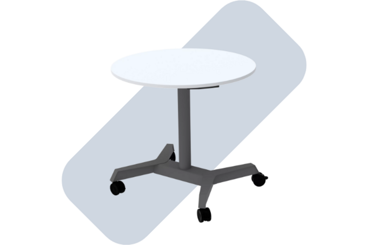 Boomerang zit-/statafel rond 80 cm doorsnede