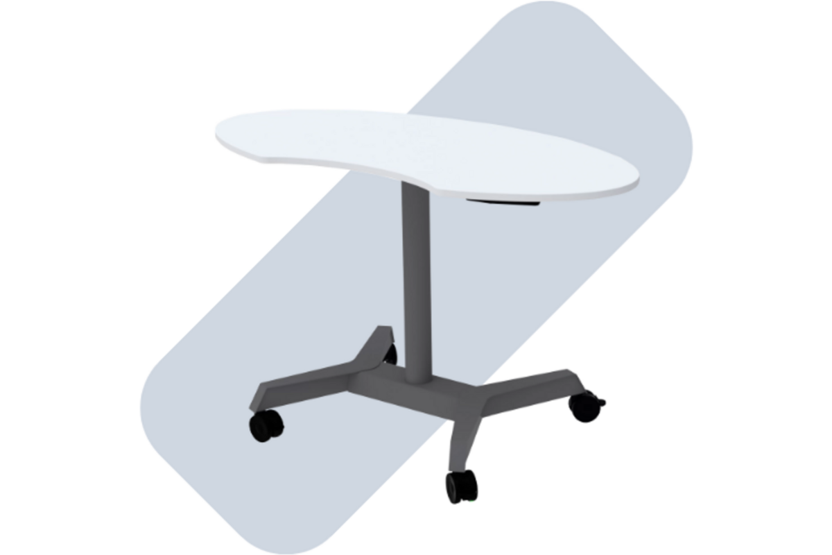 Boomerang zit-/statafel 120x60 cm