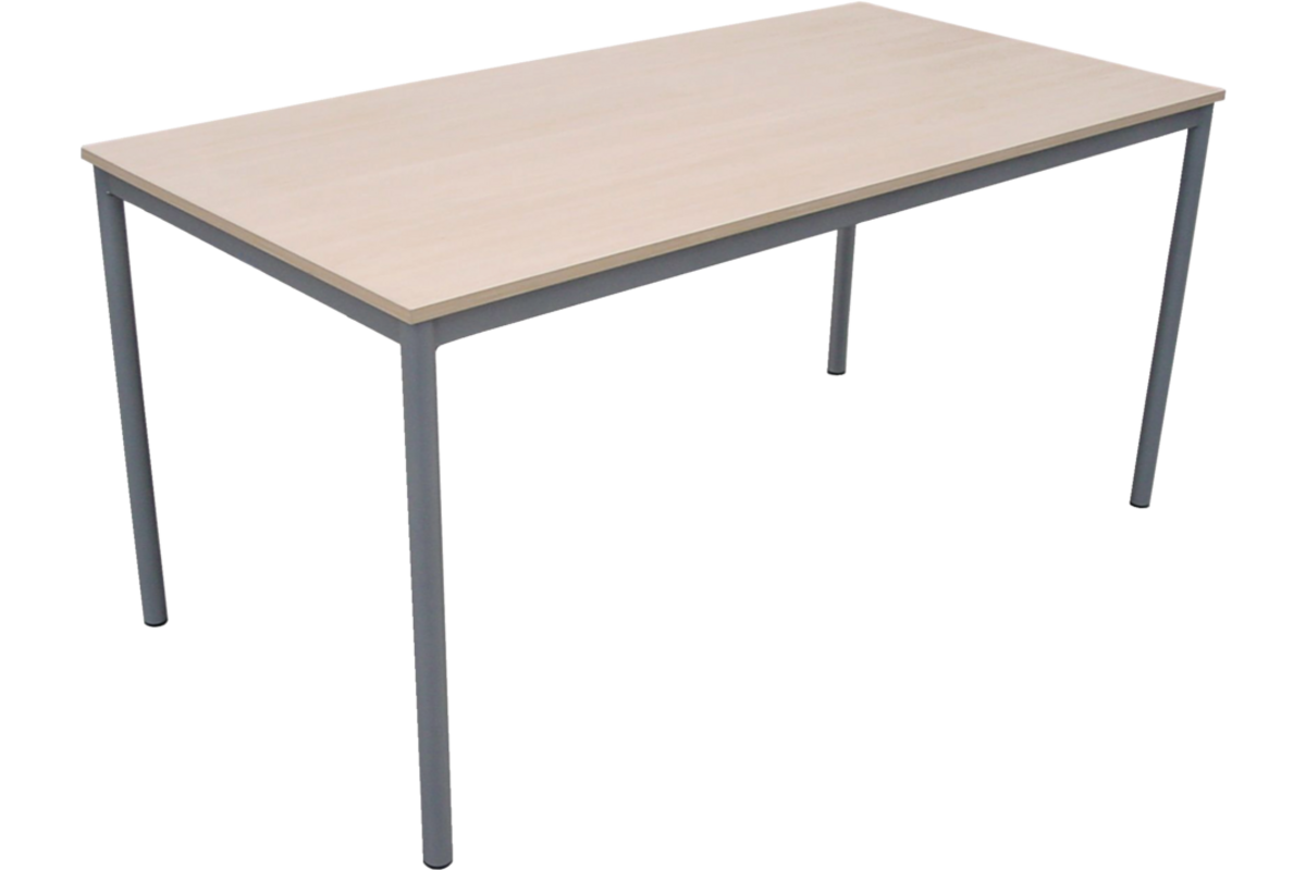 Tafel Rondo 120 x 80 cm, 4-poot, blad kunststof