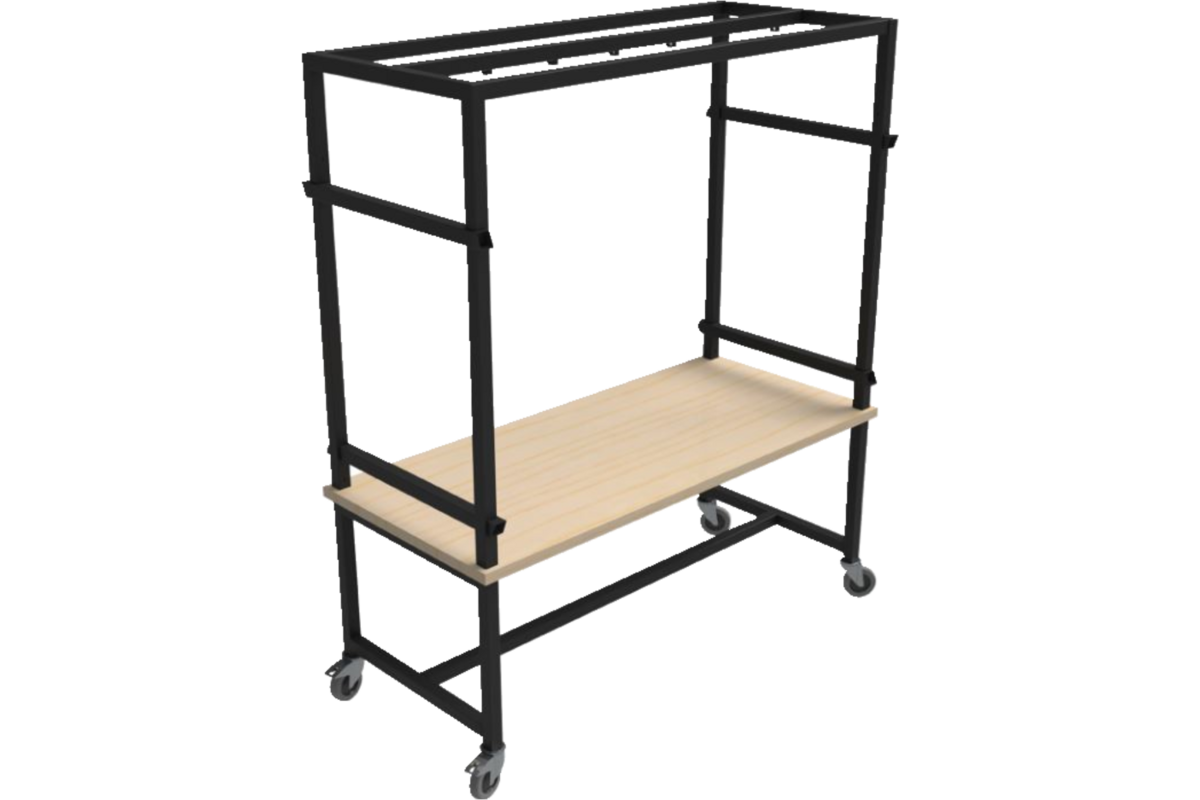 Industrial kar, 180x80x198, bladhoogte D4