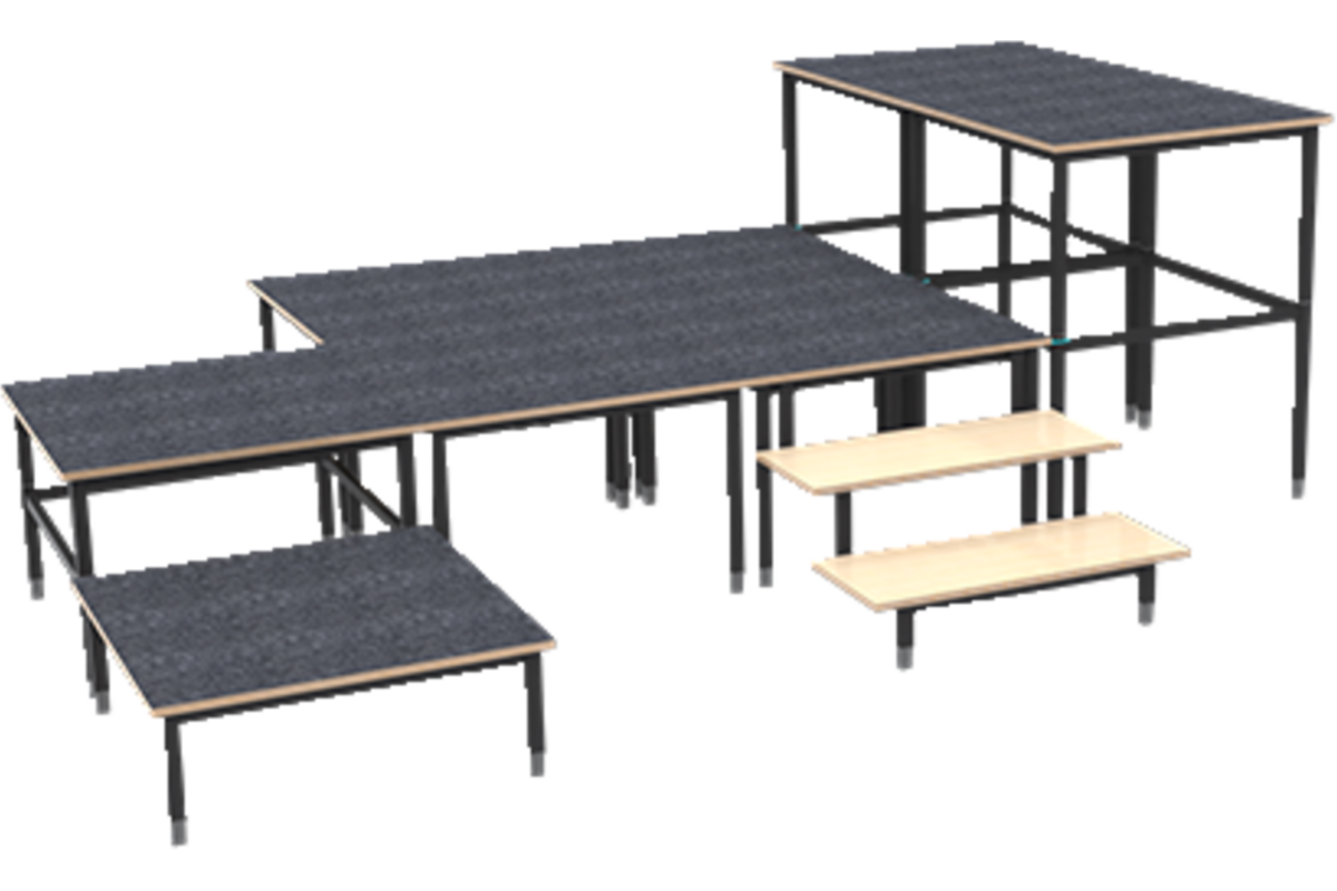 Podiumdeel Buhne, frame 50 cm hoog