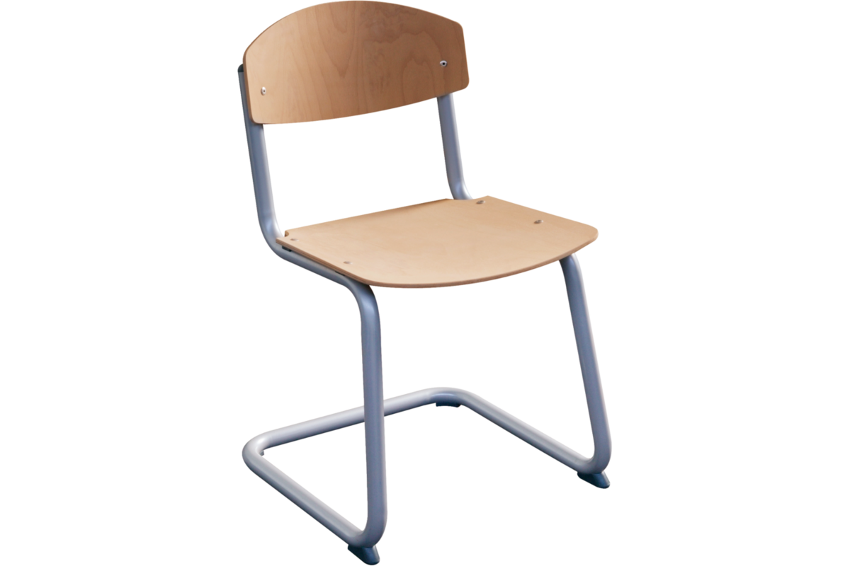Leerl. stoel Steady slee-model B2 t/m F6 beuken rug + zitting