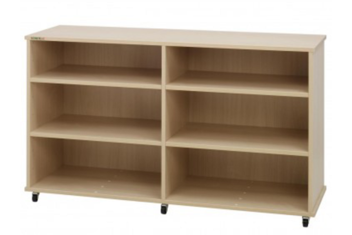 Kast 540-serie Ahorn verrijdbaar met 4 legplanken