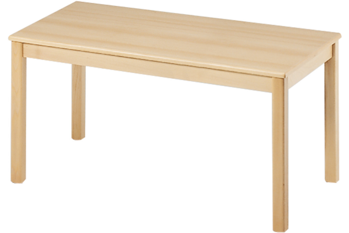 Tafel 120 x 60 cm, ahorn, hoogte A0 - 40 cm bladhoogte