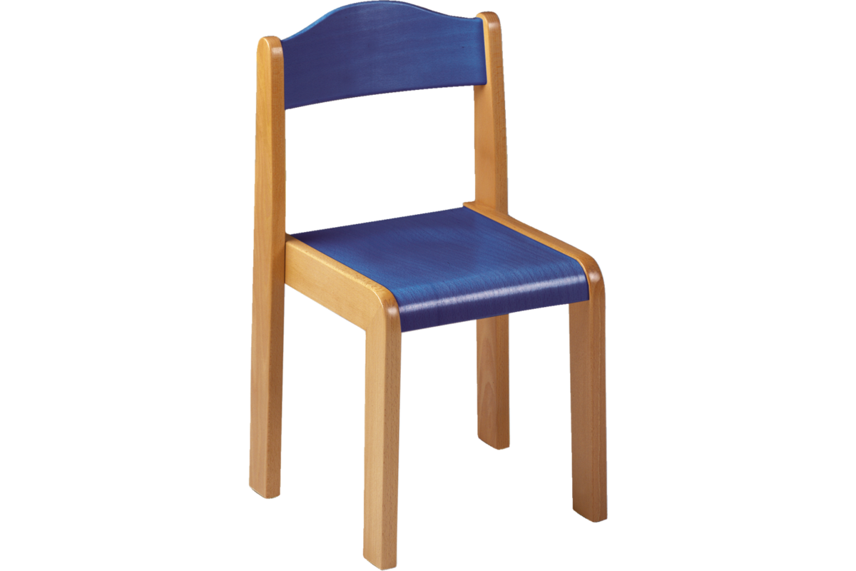 Stoel Original, beuken, gebeitst, hoogte A1-26 cm zitting 24 cm, totaal 33 cm breed