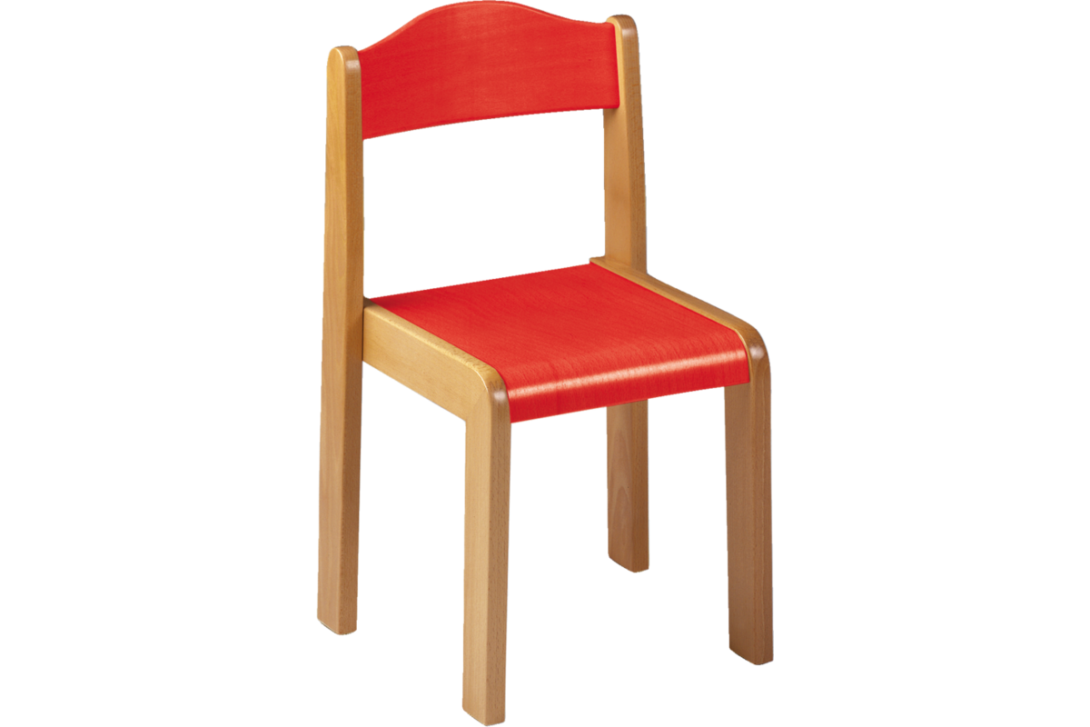 Stoel Original, beuken, gebeitst, hoogte A1-26 cm zitting 24 cm, totaal 33 cm breed