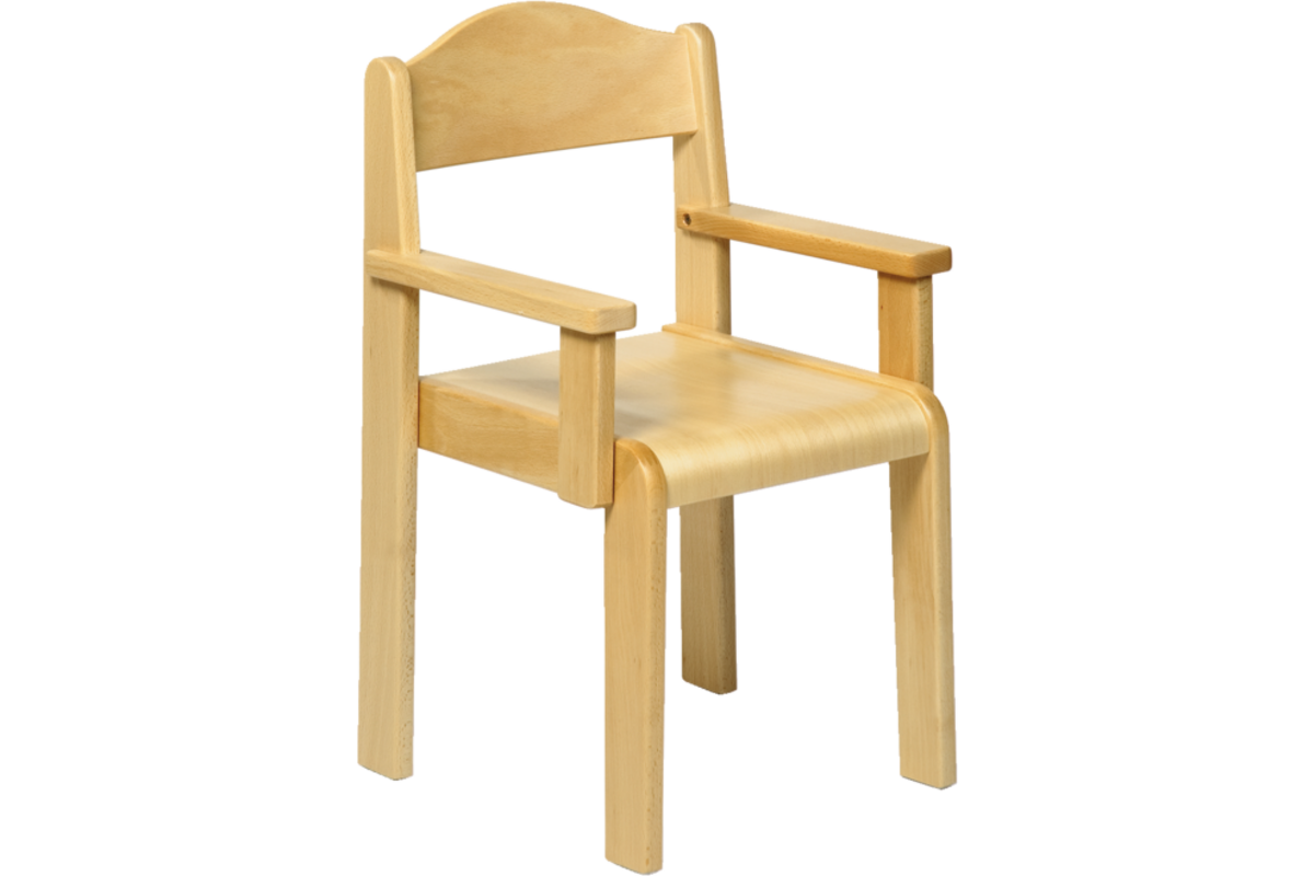 Stoel Original, beuken, hoogte C3-35 cm met armleuningen