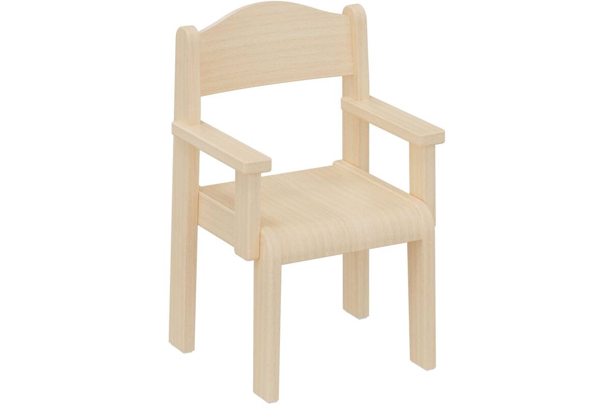 Stoel Original, ahorn, hoogte A1-26 cm met armleuningen